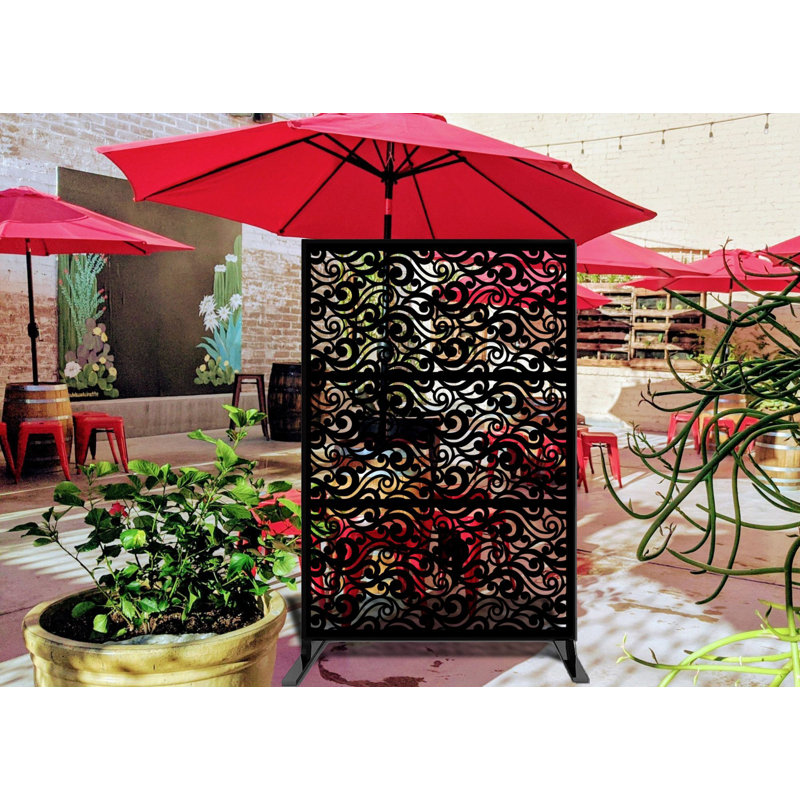 e-Joy Laser Cut Metal Privacy Screen Fence, Decorative e-Joy Laser Cut Metal Privacy Screen Fence, Decorative